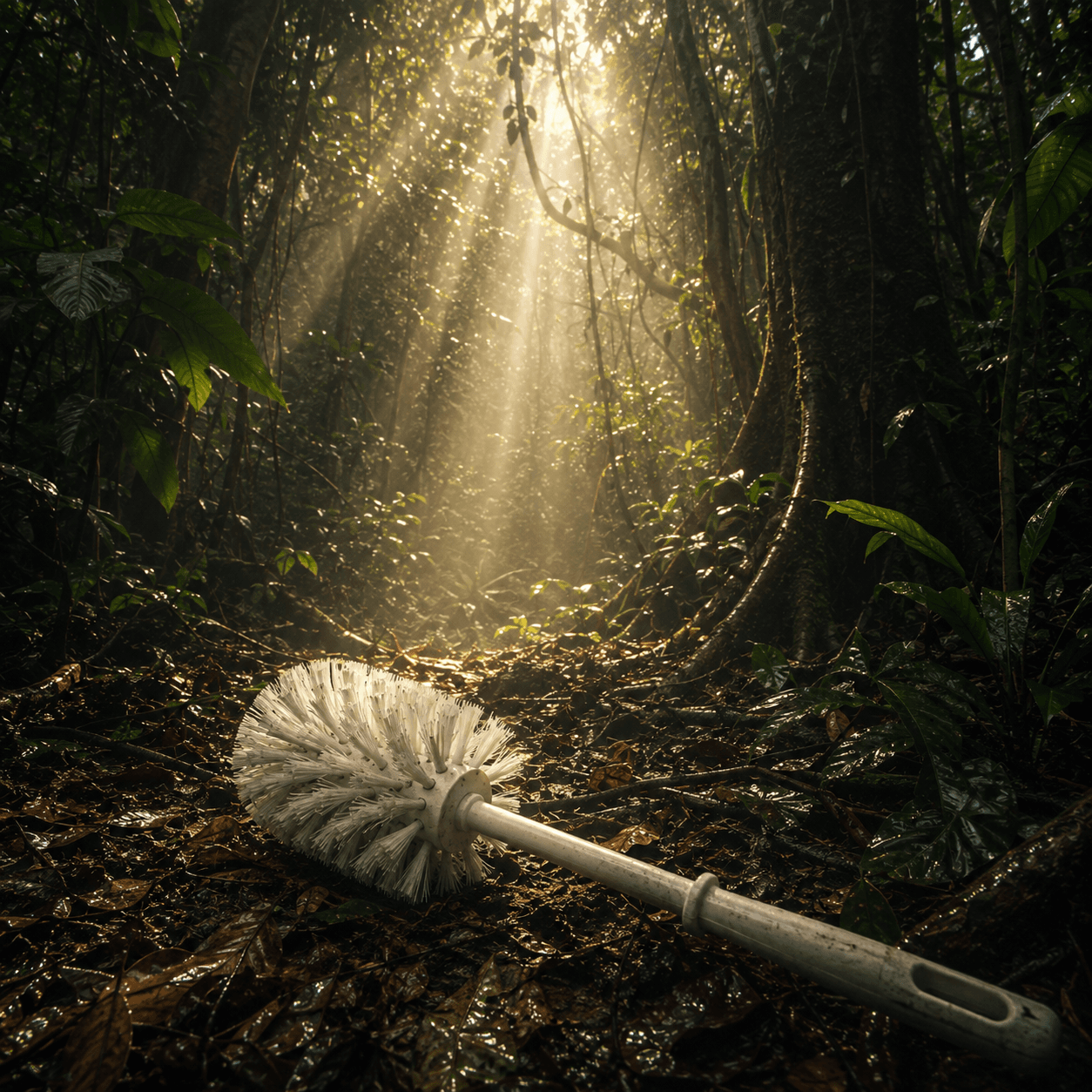 Three primordial Brushes found in a forest cave, a subterranean chamber and a submerged archaeological context: The Brush in the Primary Forest