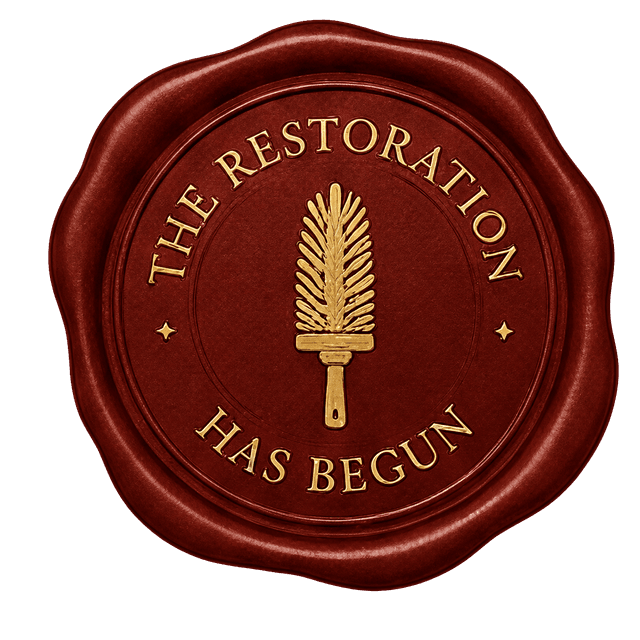 The Restoration. Has begun.
